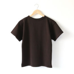 XSニットTシャツ BROWN・画像
