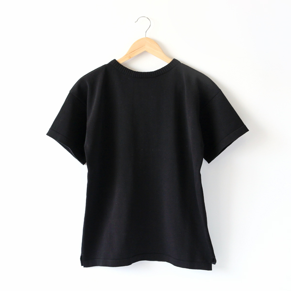 XSニットTシャツ BLACK・画像