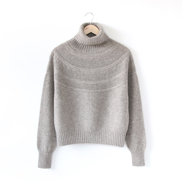 GREYヤク オフタ-トル ヨ-クレ-ス柄ニット・画像