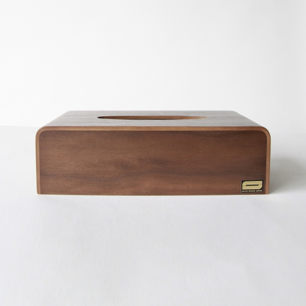 ティッシュボックスカバ- ウォルナット・画像