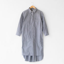 GREYストライプ シャツワンピ-ス・画像