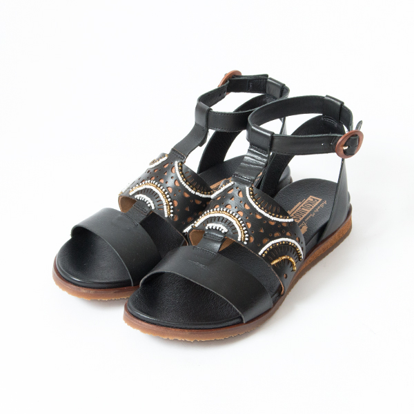 36ビ-ズサンダル PK718-0546 BLACK・画像