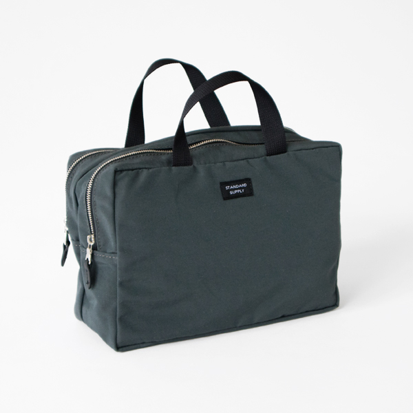 STEEL GREY2R SQUARE POUCH L・画像