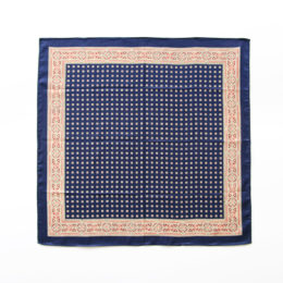 NAVYコットンサテンバンダナ・画像