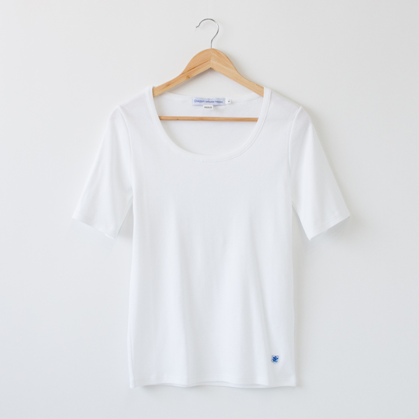 BLANCLADIES カットソ- ラウンドネック ハ-フスリ-ブ・画像