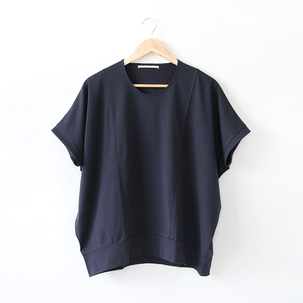 NAVYテクノラマ天竺 切り替えトップス・画像