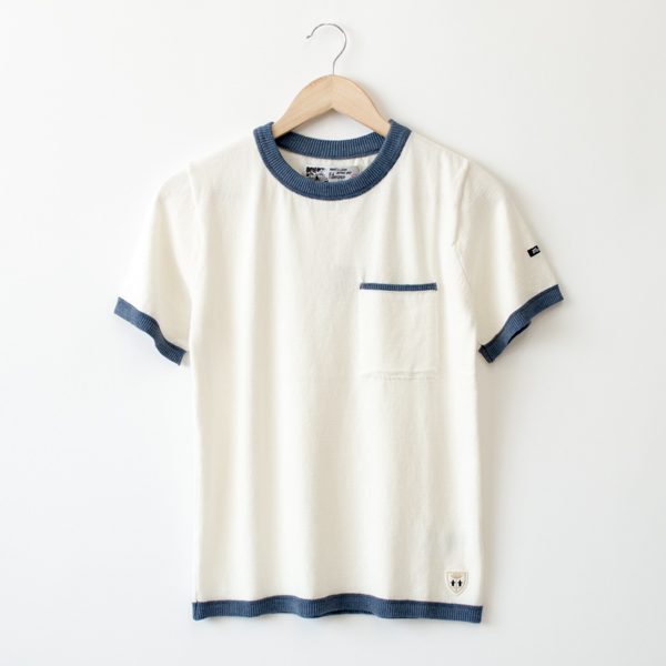 PURE WHITEポケットニットTEE・画像