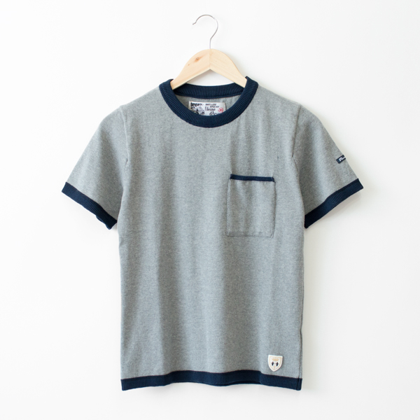 PURE GREYポケットニットTEE・画像