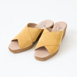 38クロスベルトエスパドリ-ユミュ-ル MUSTARD・画像