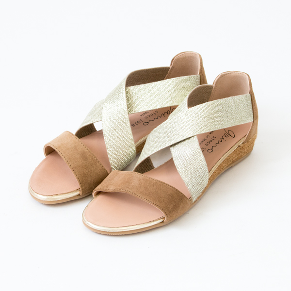 36エラスティックエスパドリ-ユサンダル BEIGE・画像