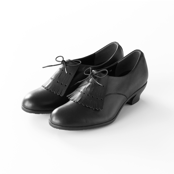 35TRAVEL SHOES レ-スアップ レイン キルト付き BL・画像