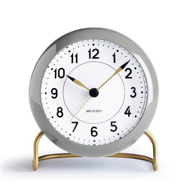 Limited EditionARNE JACOBSEN Table Clock Station Light grey・画像