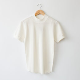 OFFWHITE【別注】ワッフルモックネックショ-トスリ-ブ・画像