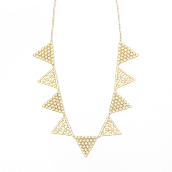 ベ-ジュゴ-ルドネックレス レ-ストライアングル・画像