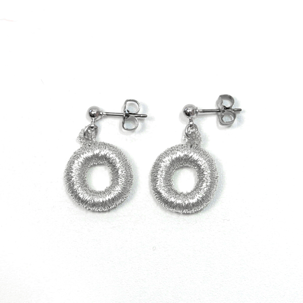 シルバ-ピアス ド-ナツ・画像