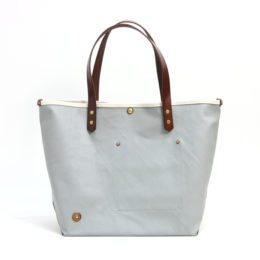9号CHERRY TOTE(M)【別注】帆布バッグ SCCC 002 BROWN/GREY・画像
