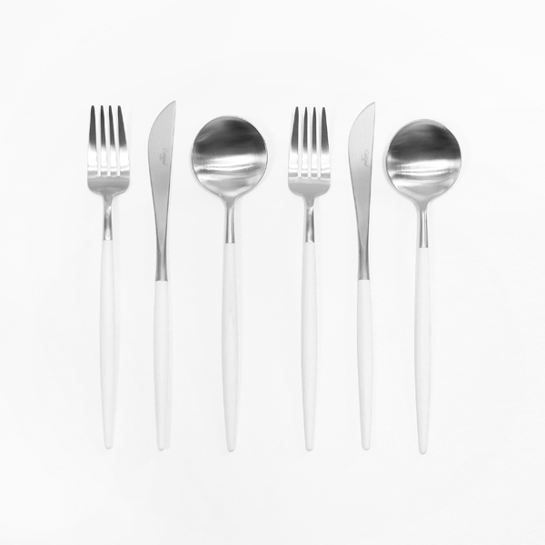 6本セットカトラリ- GOA WHITE・画像