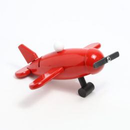 木製貯金箱 AVION ROUGE（飛行機）・画像