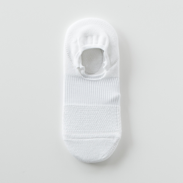 ホワイト Sスポ-ツパイル・カバ- レディ-スソックス・画像