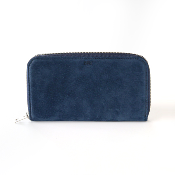 NAVY BLUESMOKE ラウンドロングウォレット・画像