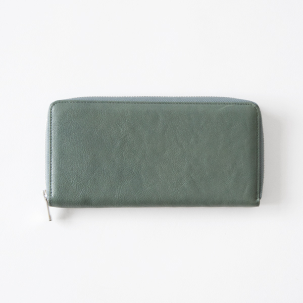 PEACOCK GREENSOLUM ラウンドロングウォレット・画像