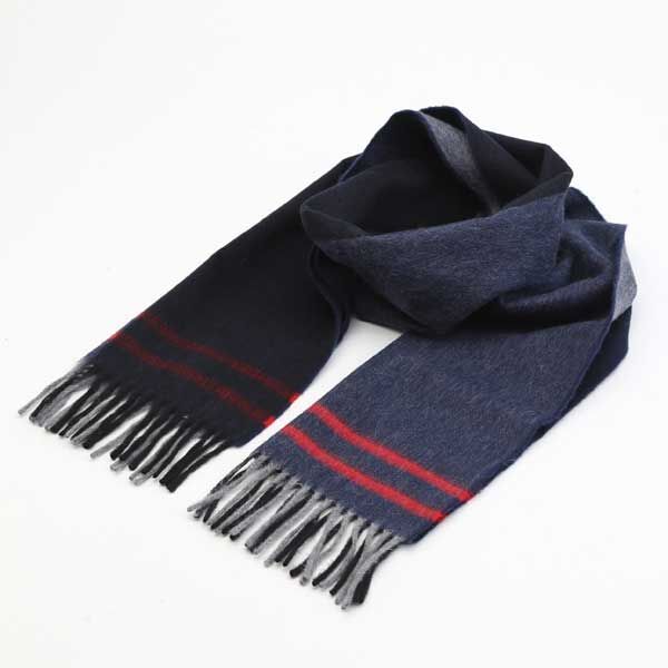 A4 NAVY REDラムアンゴラマフラ- FAH03682・画像