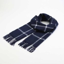 NAVYラムアンゴラマフラ- FAH03692・画像