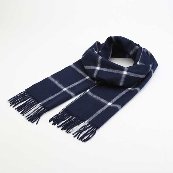 NAVYラムアンゴラマフラ- FAH03692・画像