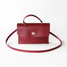 レザ-バッグ HEBE bordeaux・画像