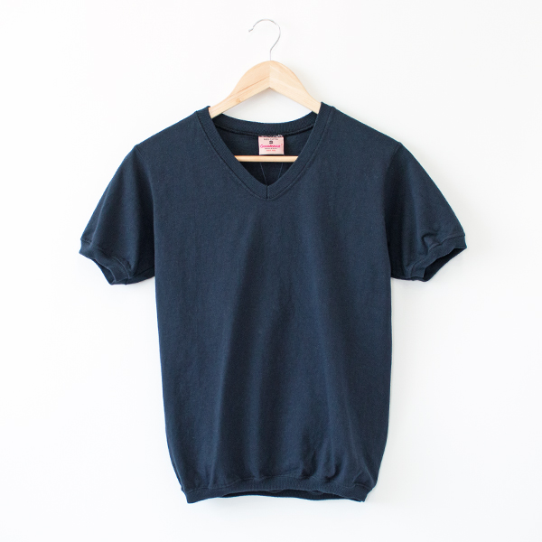 MVネック ショ-トスリ-ブ Tシャツ MARINE・画像