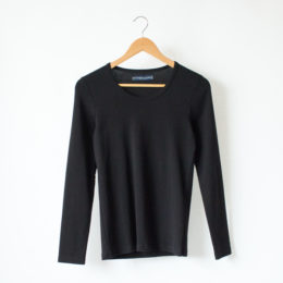 NOIRクル-ネックロングスリ-ブ・画像