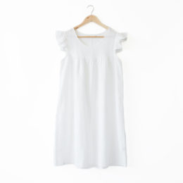 OPTICAL WHITEリネンパジャマ ドレス・画像