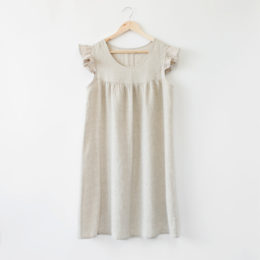 NATURALリネンパジャマ ドレス・画像