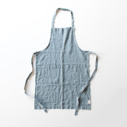 BLUE FOGリネンエプロン Regular apron Plain・画像