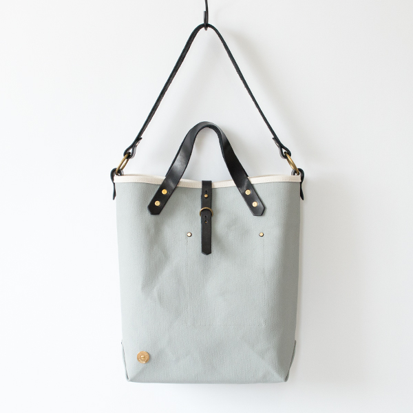 4号 FUNSTON 2WAY TOTE(M)【別注】帆布バッグ SCCF 007 BLACK/GREY・画像