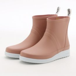 37フレキシブルラバ-ブ-ツ（レインブ-ツ）DUSTY PINK・画像