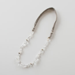 FLAXニット/クリスタル ネックレス・画像