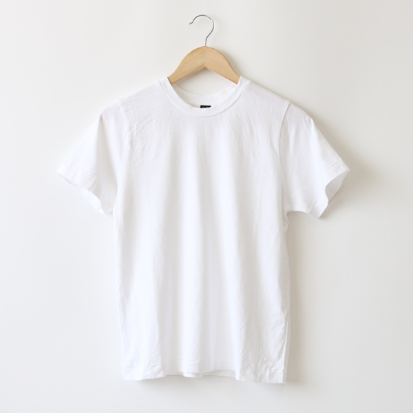 WHITE 1リネンコットン半袖Tシャツ・画像
