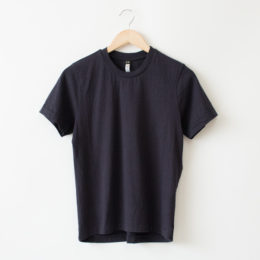 NAVY 2リネンコットン半袖Tシャツ・画像