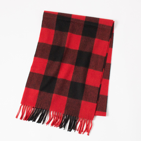 Buffalo Checkカシミヤマフラ-・画像