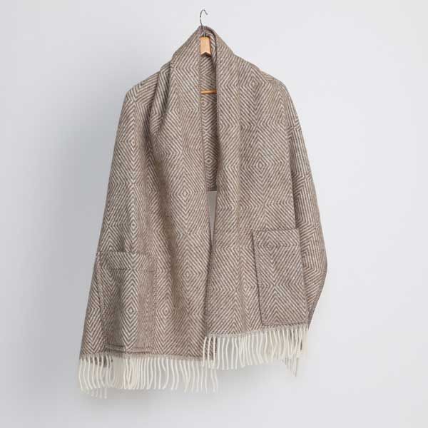 BROWNWHITEポケットショ-ル MARIA・画像