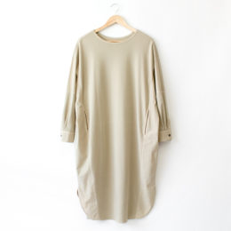 サンドベ-ジュドッキング シャツワンピ-ス・画像