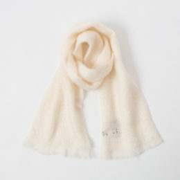 WHITEモヘアマフラ-・画像