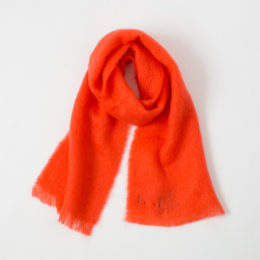 ORANGEモヘアマフラ-・画像