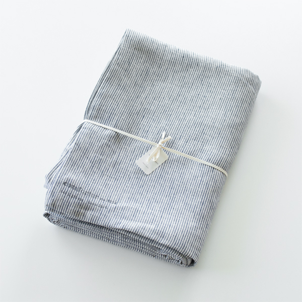 ホワイトシアサッカ-【別注】掛け布団カバ-・画像