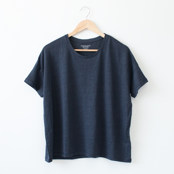 MARINEストレッチリネン カットソ-・画像