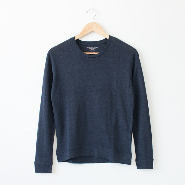 MARINEリネン ロングスリ-ブ カットソ-・画像