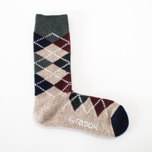 ベ-ジュア-ガイルウ-ル クル- メンズソックス・画像