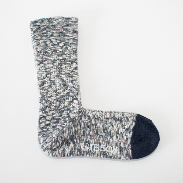 ネイビ-ビックスラブ クル- メンズソックス・画像