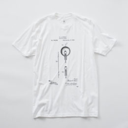 WHITE SプリントTシャツ PP0133・画像